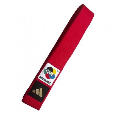 Cintura Karate Adidas WKF Rossa Blu - Fight Club Store