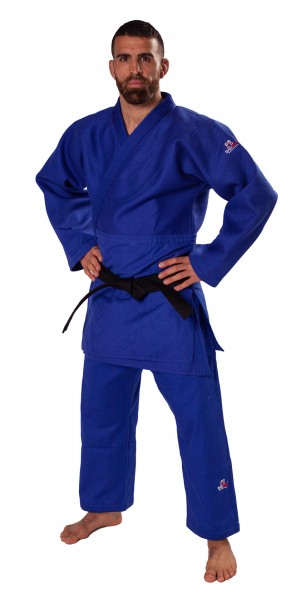 Judogi Blu Approvato IJF 750 Tessuto Giapponese