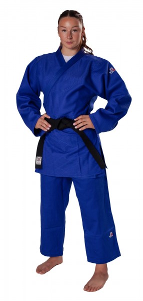 Judogi Blu Approvato IJF 750 Tessuto Giapponese