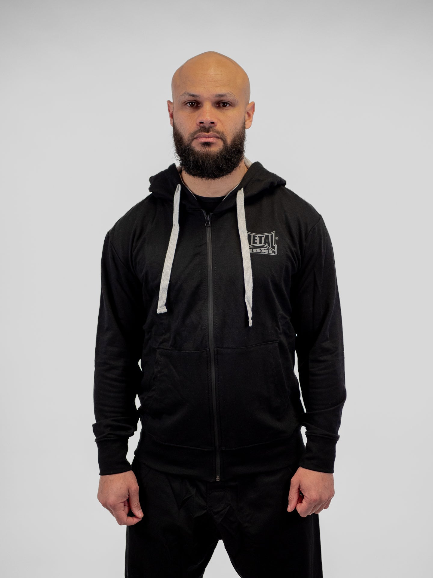 Metal Boxe Regular Kapuzenpullover Schwarz