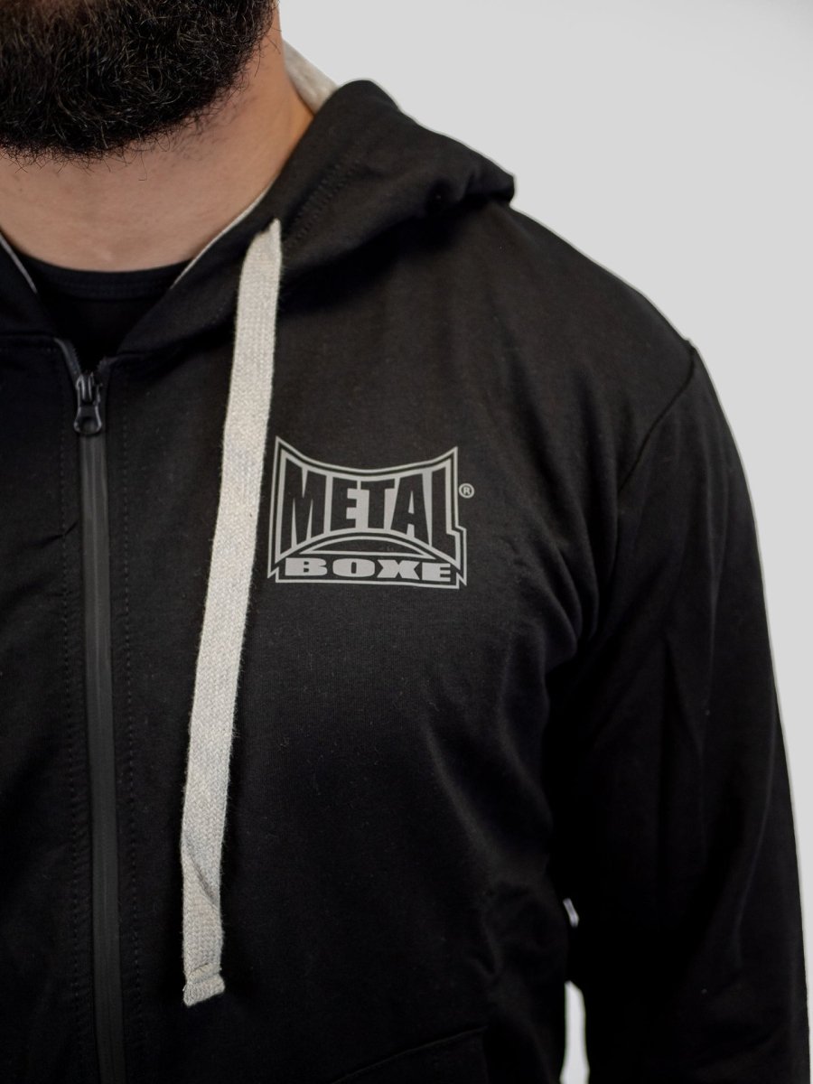 Felpa con cappuccio Metal Boxe Regular Black - Fight Club Store