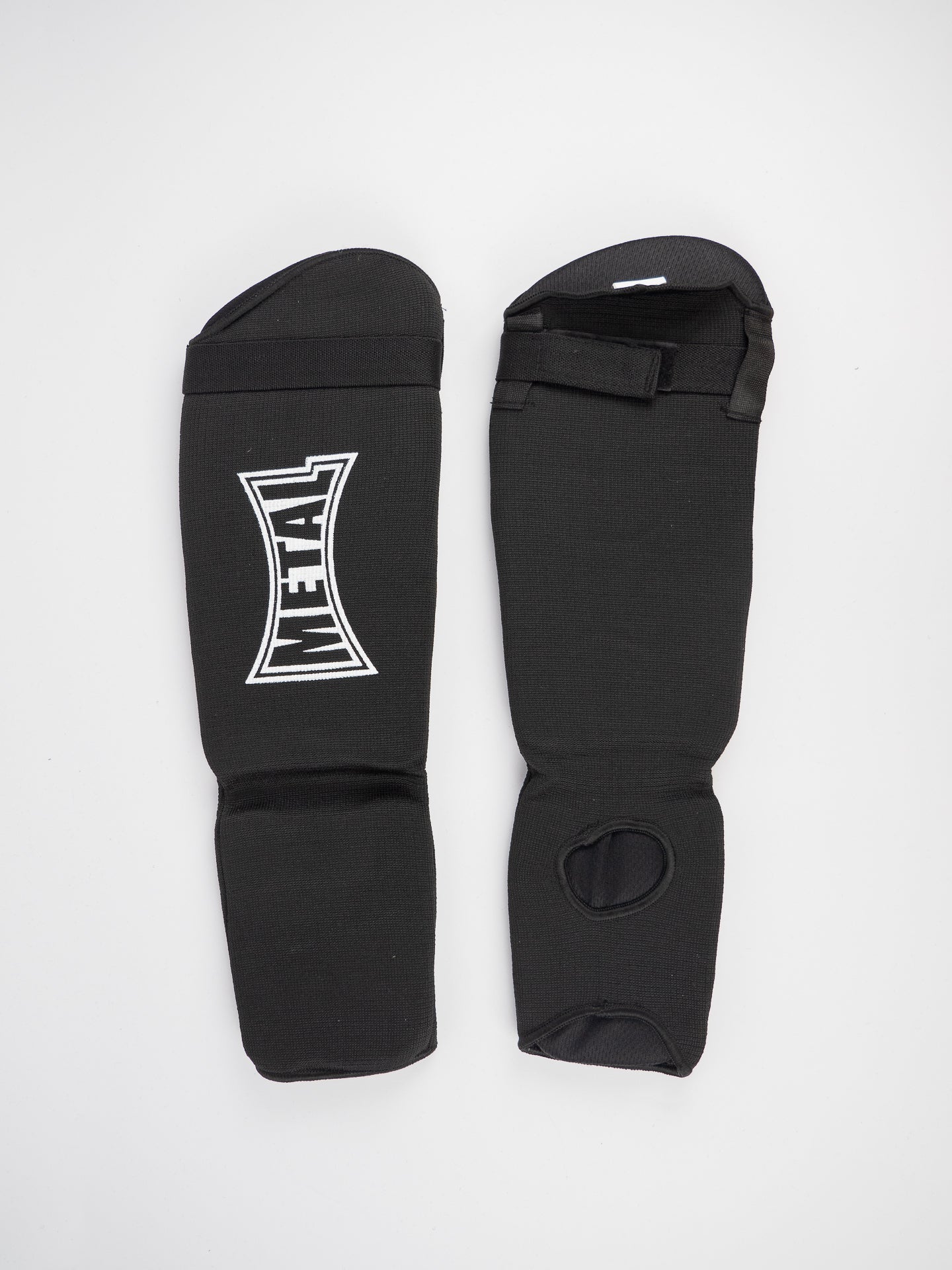 Protège-tibia avec protège-pied en chaussette Metal Boxe en coton