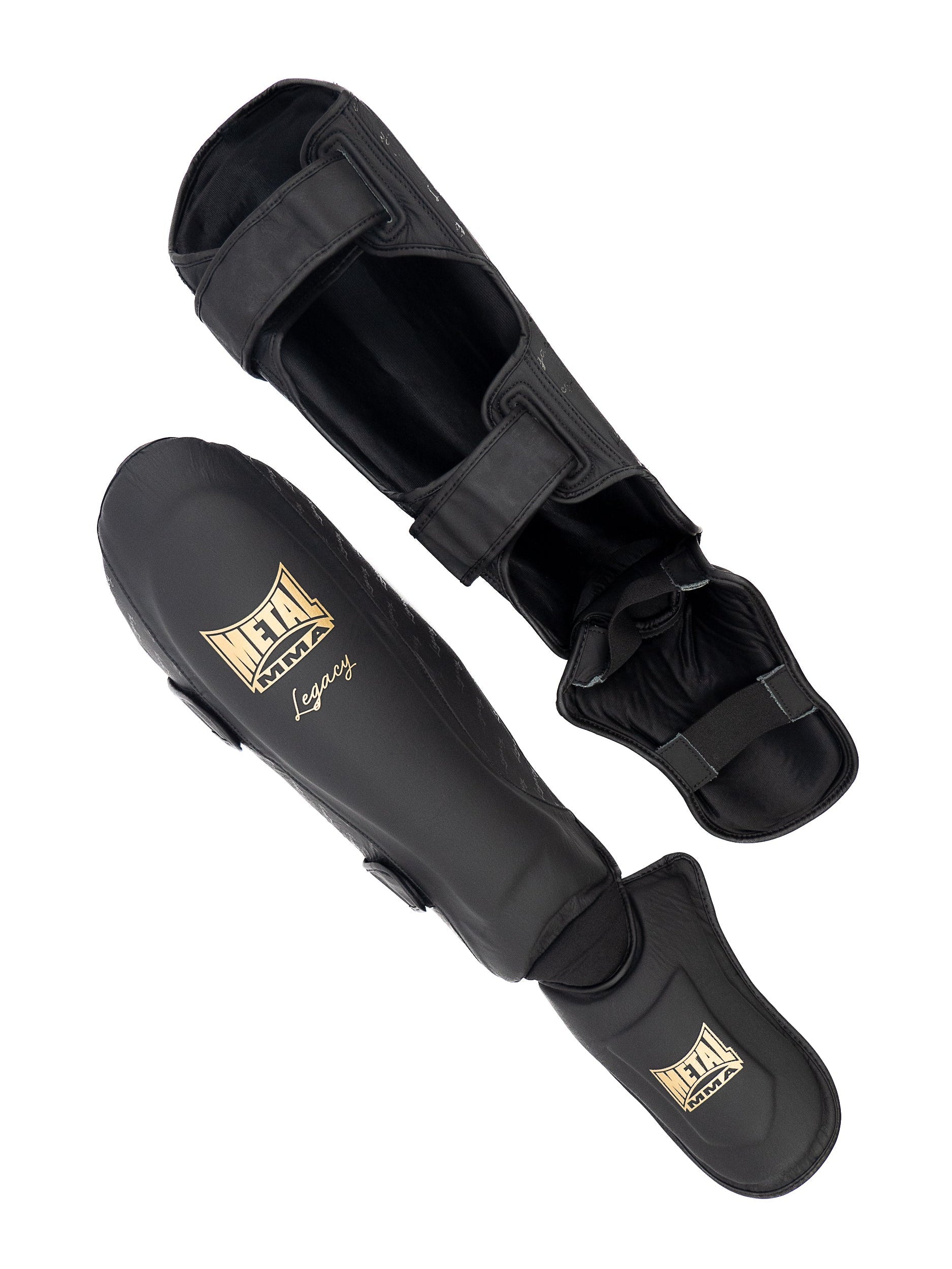 Protège-tibia et pied Muay Thai Legacy Metal Boxe