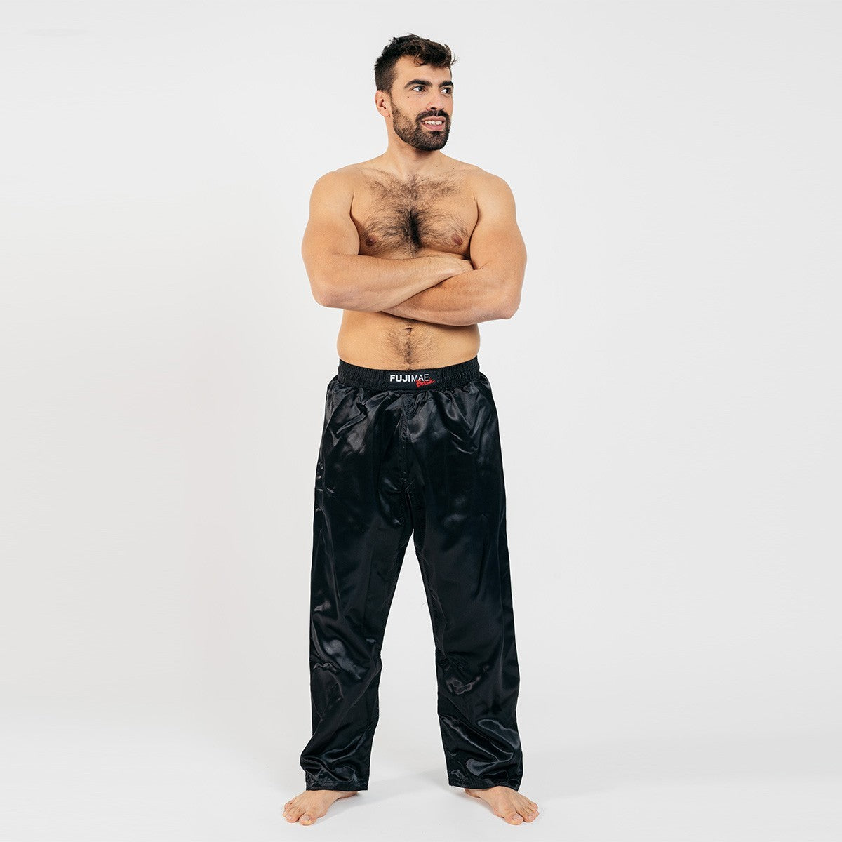 Pantaloni Lunghi Kick Boxing Full Contact Tinta Unita