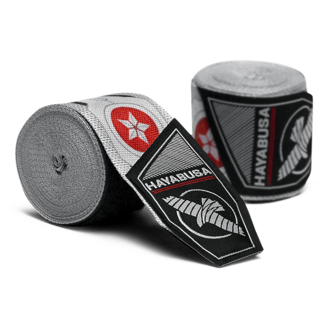Par de bandagens enroladas Hayabusa Marvel Hero Elite Capitão América Sam Wilson com detalhes de asas e escudo