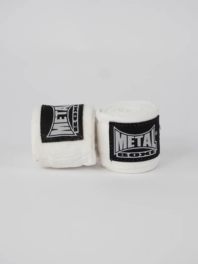 Bandagens de boxe Metal Boxe 2,5 metros cor branca