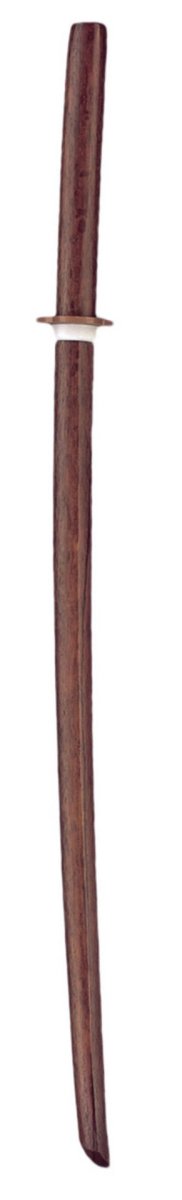 Dětský bokken z červeného dubu 80 cm s tsubou pro bojová umění