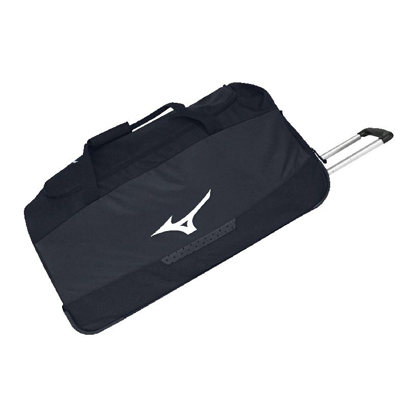 Borsa Trolley Mizuno NERA spaziosa con ruote e maniglia rinforzata per sport e viaggi