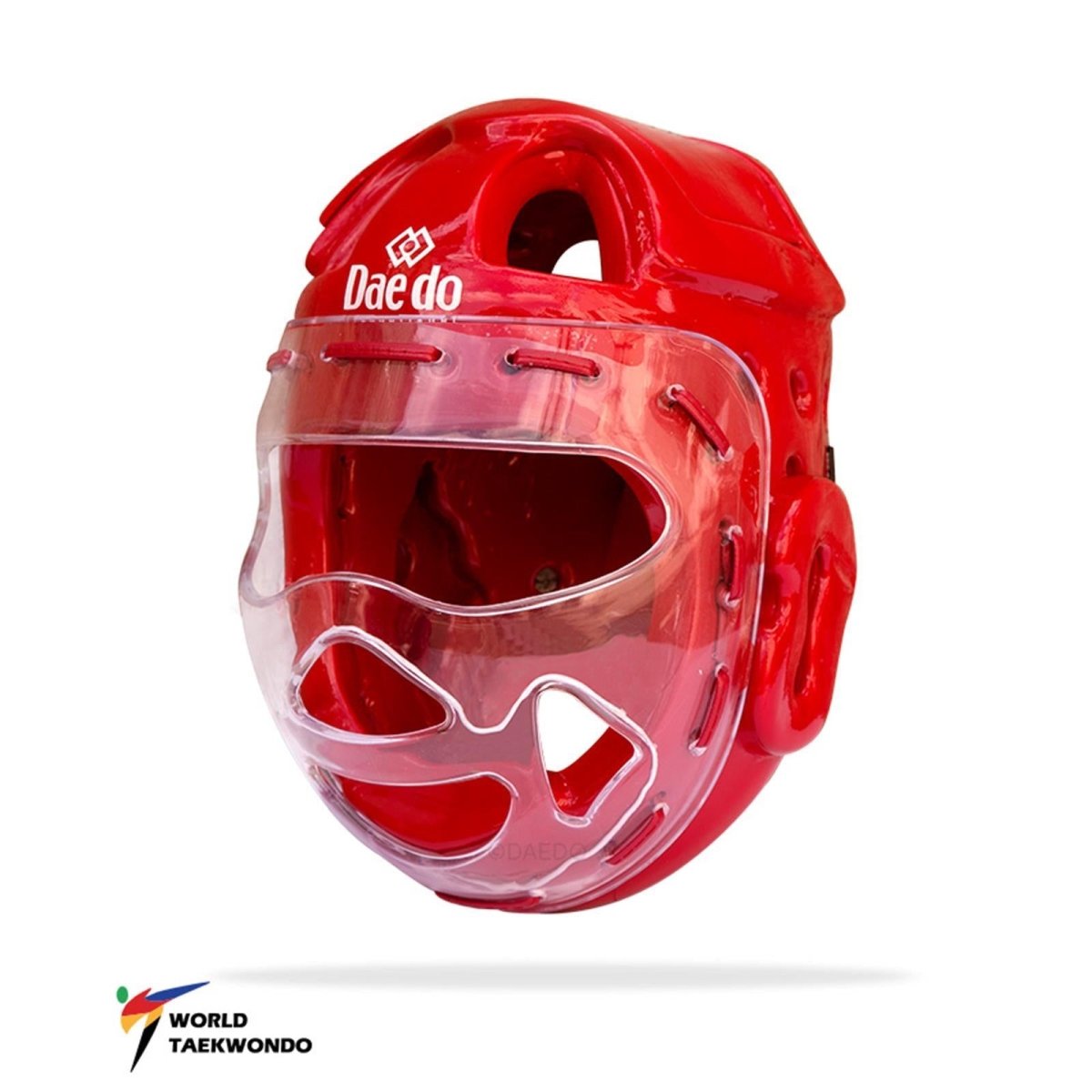 Daedo GEN 3 roter elektronischer Helm mit WT-zugelassenem Schutzvisier