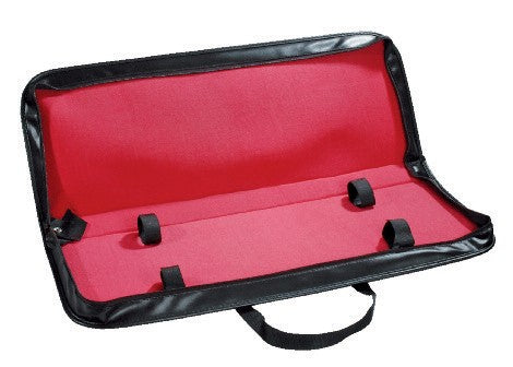 Custodia per trasportare i tonfa.In ecopelle colore nero con interno rosso