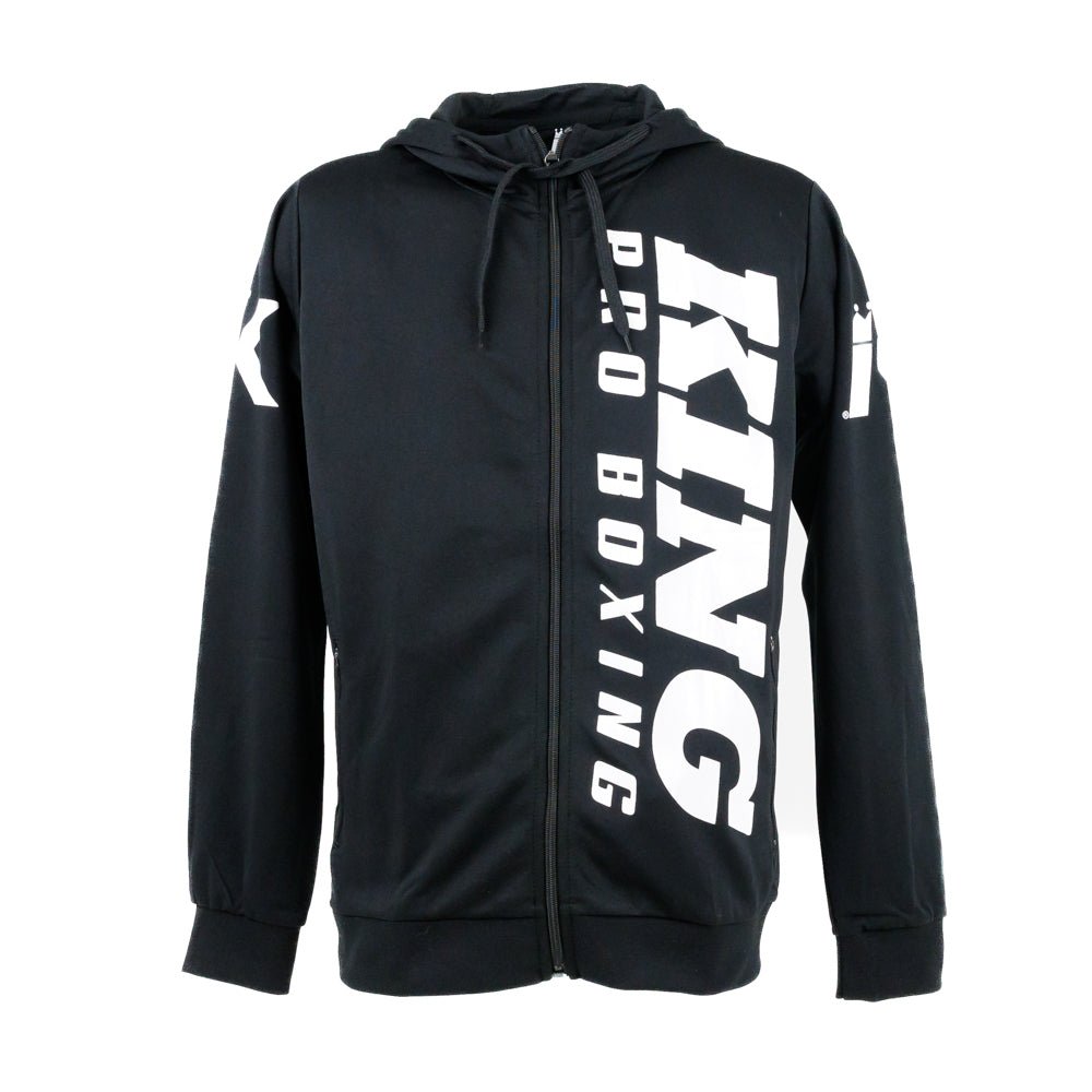 Detail der Kapuze und das moderne Design des King Pro Boxing REVO Sweatshirts.