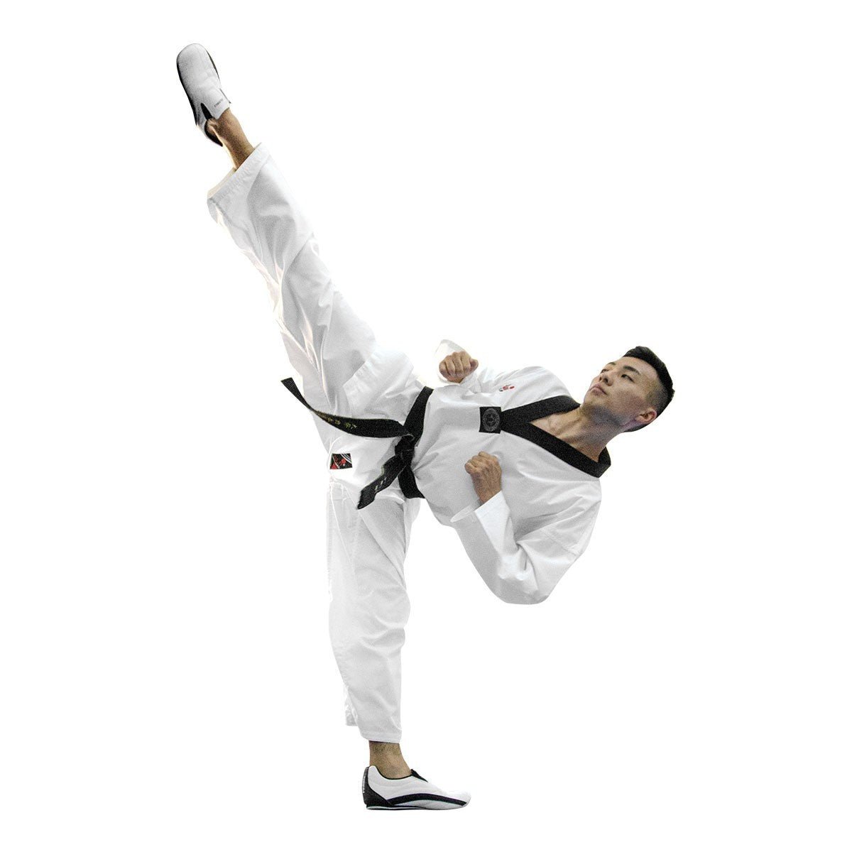 Dobok Collo Nero con Ricamo Taekwondo - Fight Club Store
