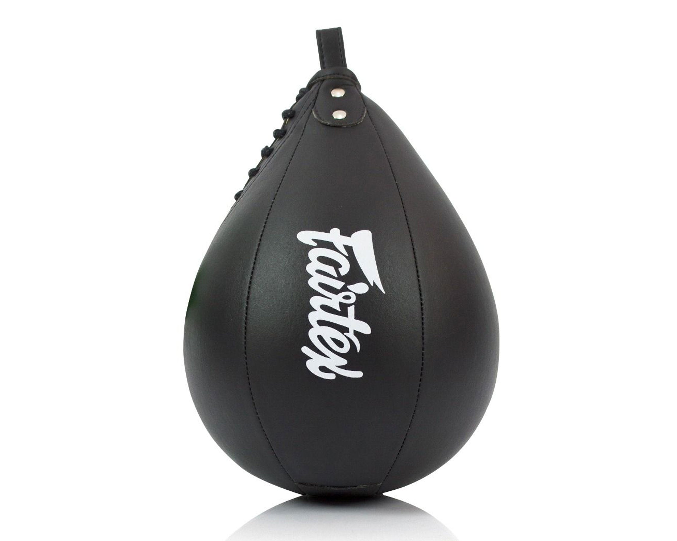 Pera boxe Fairtex SB2 in microfibra nera per velocità