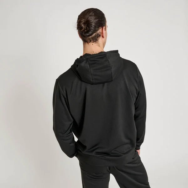 Leone1947 Logo Sweatshirt técnica retro leve com capuz e logótipo central preto
