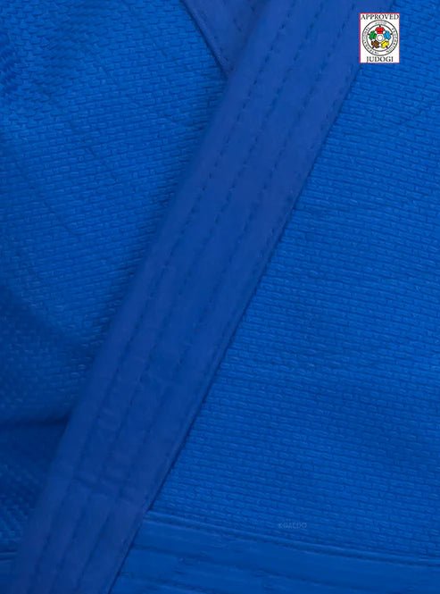 Komplette Judo-Daedo-Uniform in blauer Farbe mit widerstandsfähiger Jacke und Hose.