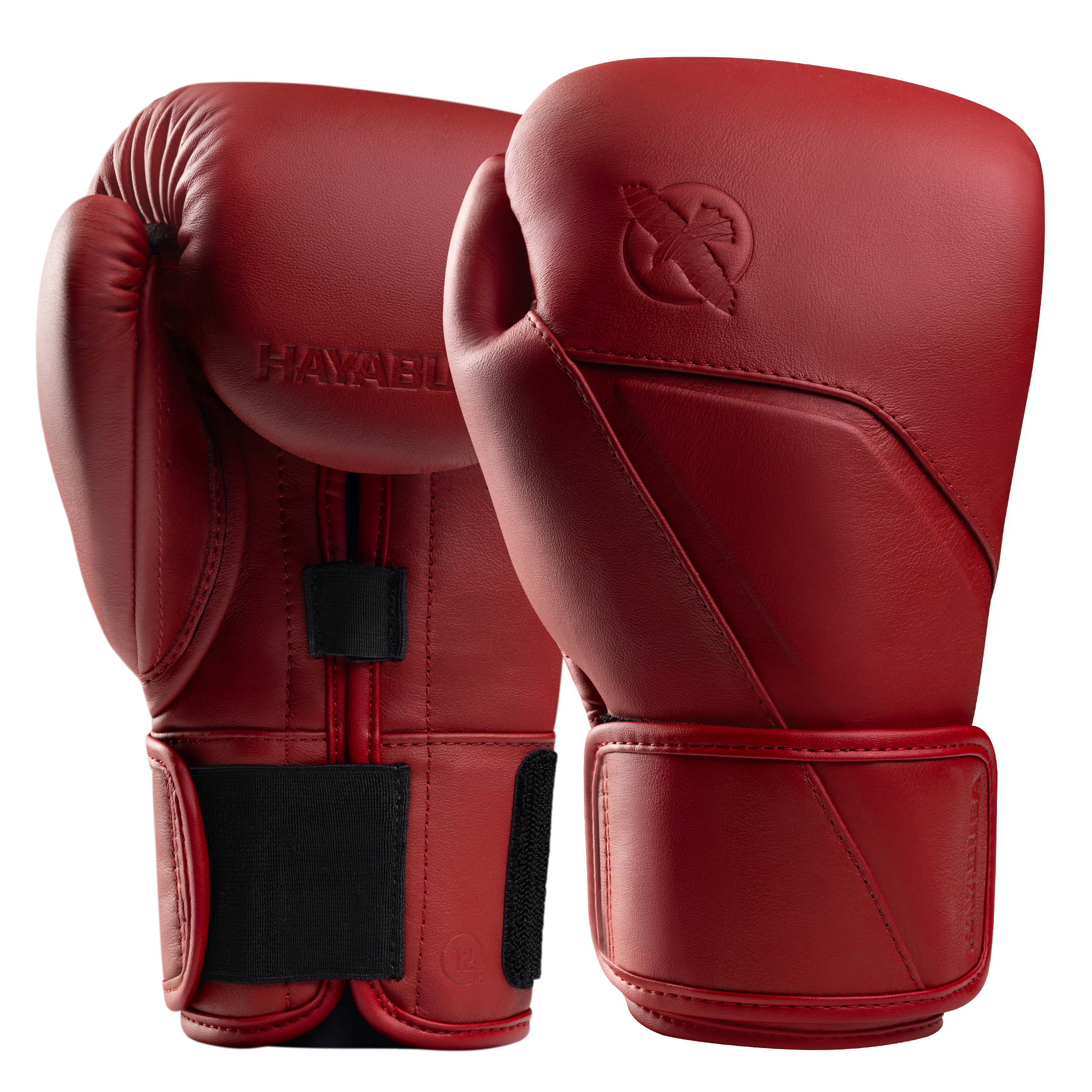 Coppia di guanti da boxe Hayabusa E1 in pelle rossa Canyon, imbottitura morbida per l'assorbimento degli urti