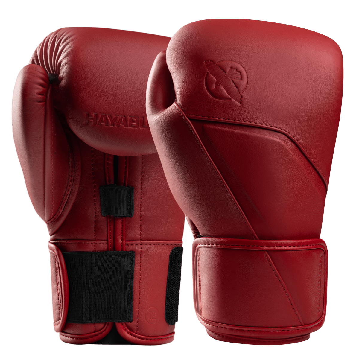 Par de luvas de boxe de couro vermelho Hayabusa E1 Canyon, acolchoamento macio para absorção de choque