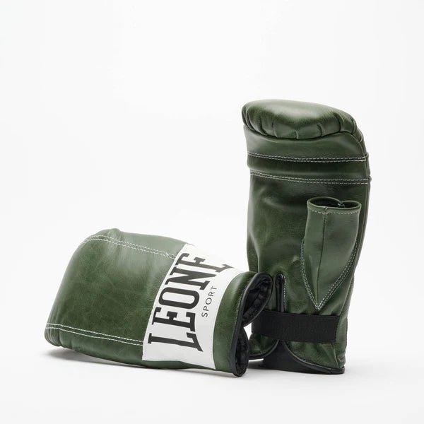 Paar professionelle grüne Taschenhandschuhe von Leone Il Mexicano mit elastischem Verschluss