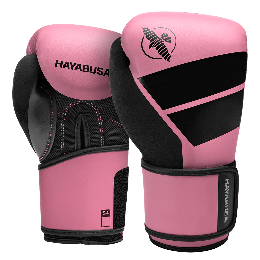 Par de luvas de boxe rosa Hayabusa S4 para meninas