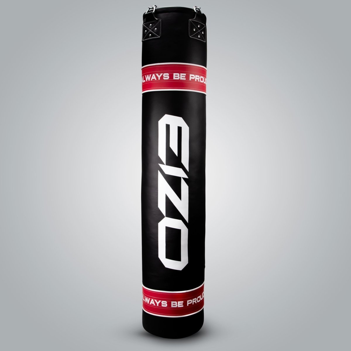 Eizo Ironshin professional long bag for Muay Thai and Kickboxing black