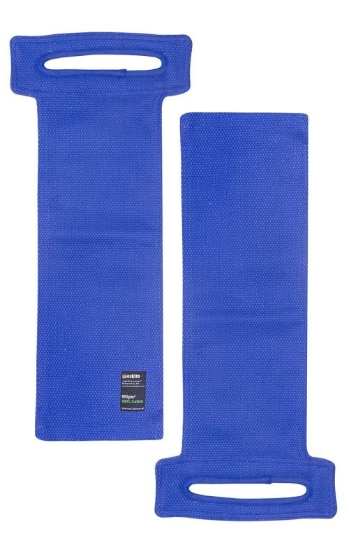 Vorderansicht des 65cm langen blauen Moskito Judo Grip Trainers mit Schlaufe