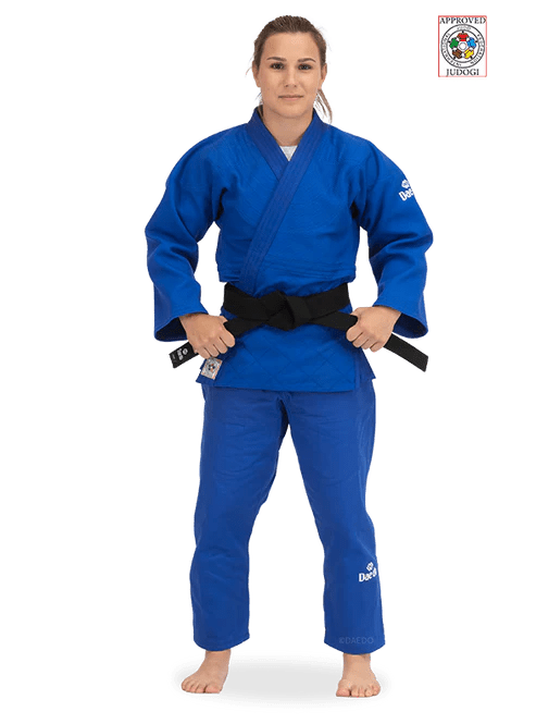 Blauer Daedo Judogi IJF zugelassen für internationale Judo-Wettbewerbe