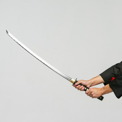 Katana Decorativa in Acciaio Forgiato Bambù Marrone