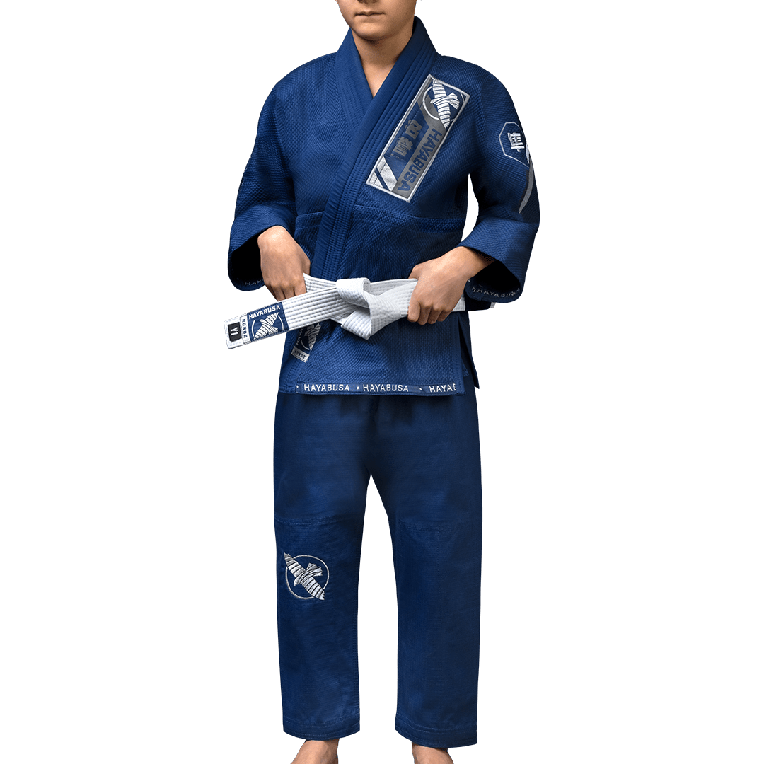 Kimono BJJ Hayabusa Ascend Youth v tmavě modré barvě pro děti a teenagery