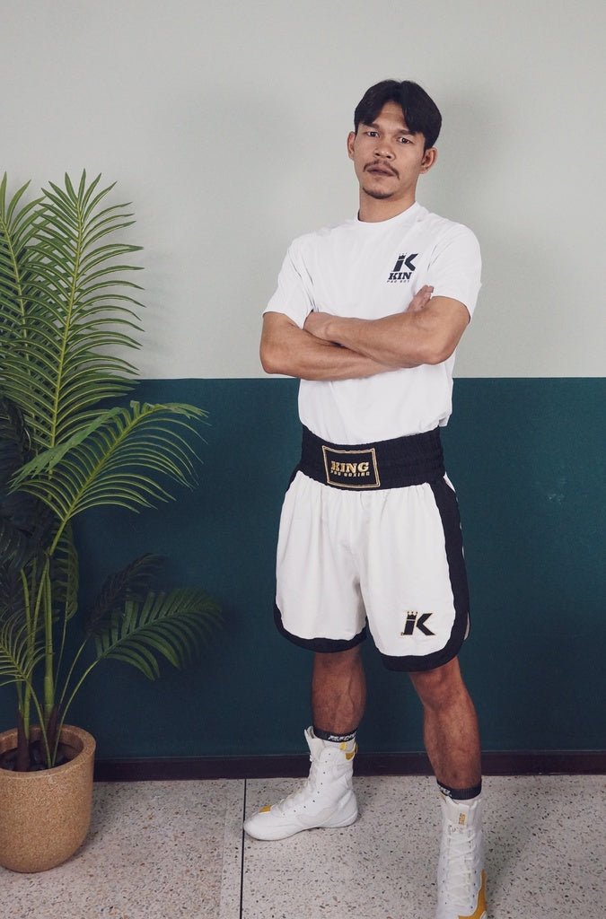 T-shirt technique King Pro Boxing Apex Pro 1 blanc porté
