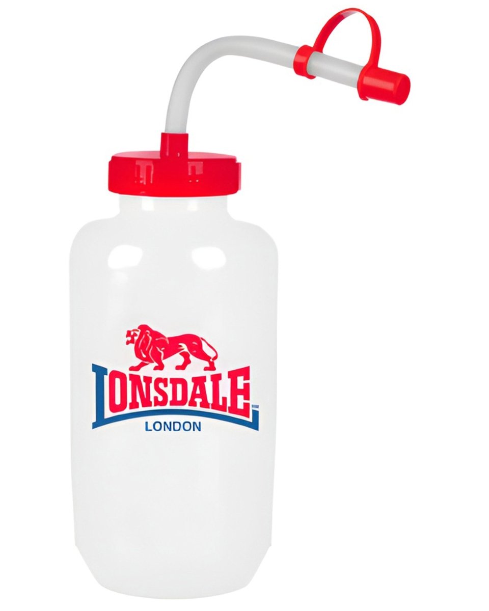 Professionelle 1-Liter-Wasserflasche von Lonsdale mit Strohhalm