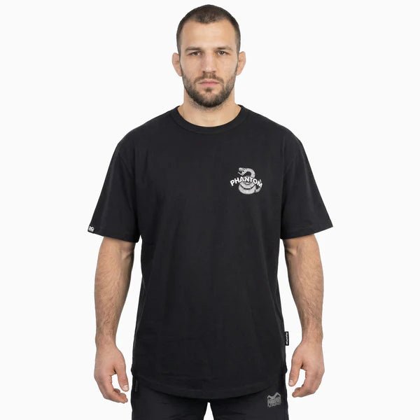 Přední pohled na sportovní tričko Phantom Don't Tread On Me s grafikou Gadsden Snake