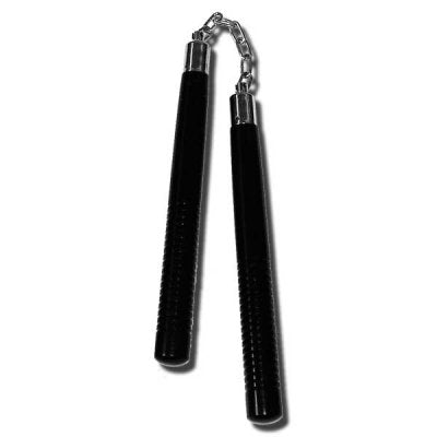 Nunchaku in Legno Tondo con Catena in Metallo