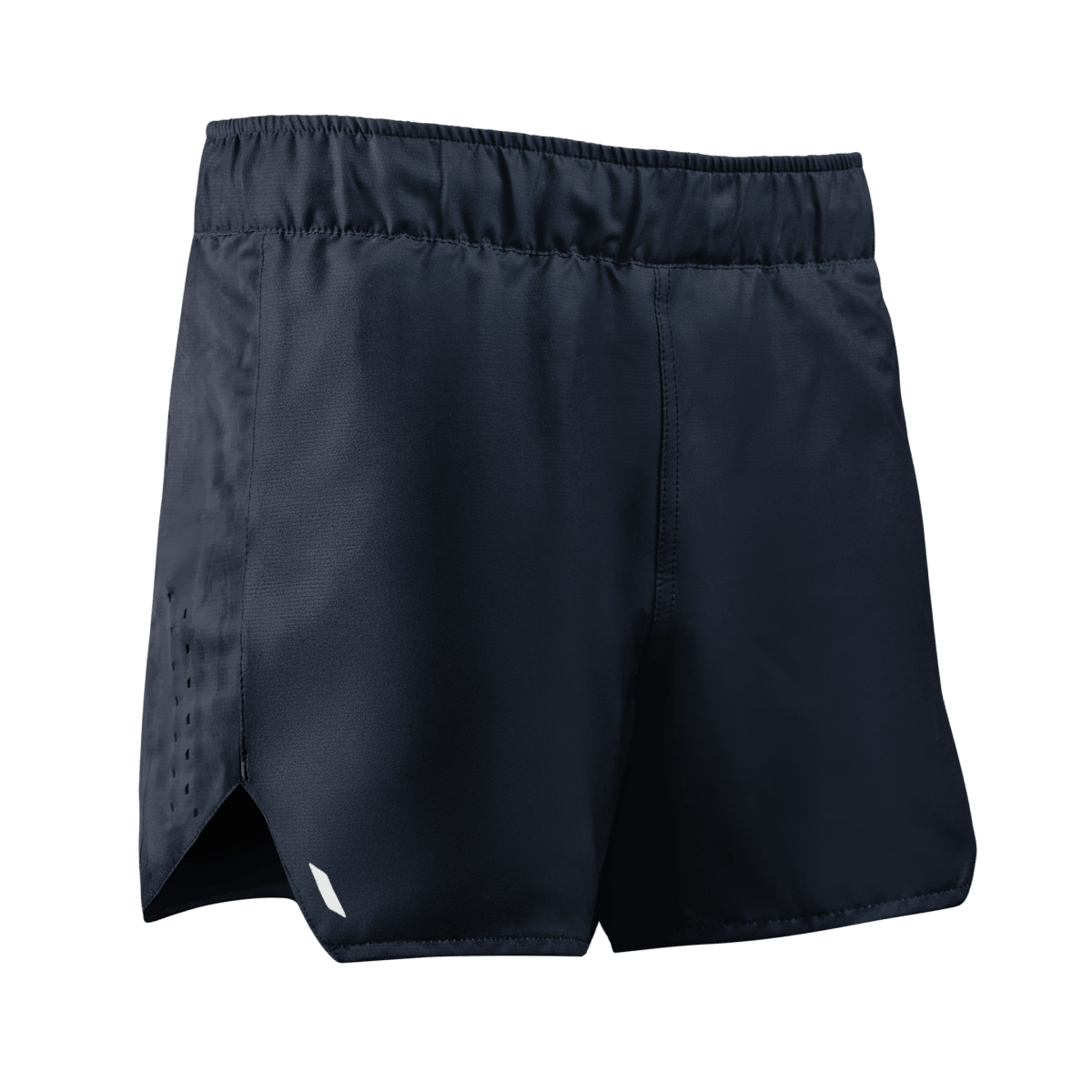 Vorderansicht der blauen Hayabusa Apex Damenshorts, ideal für intensive No-Gi-Grappling-Sessions