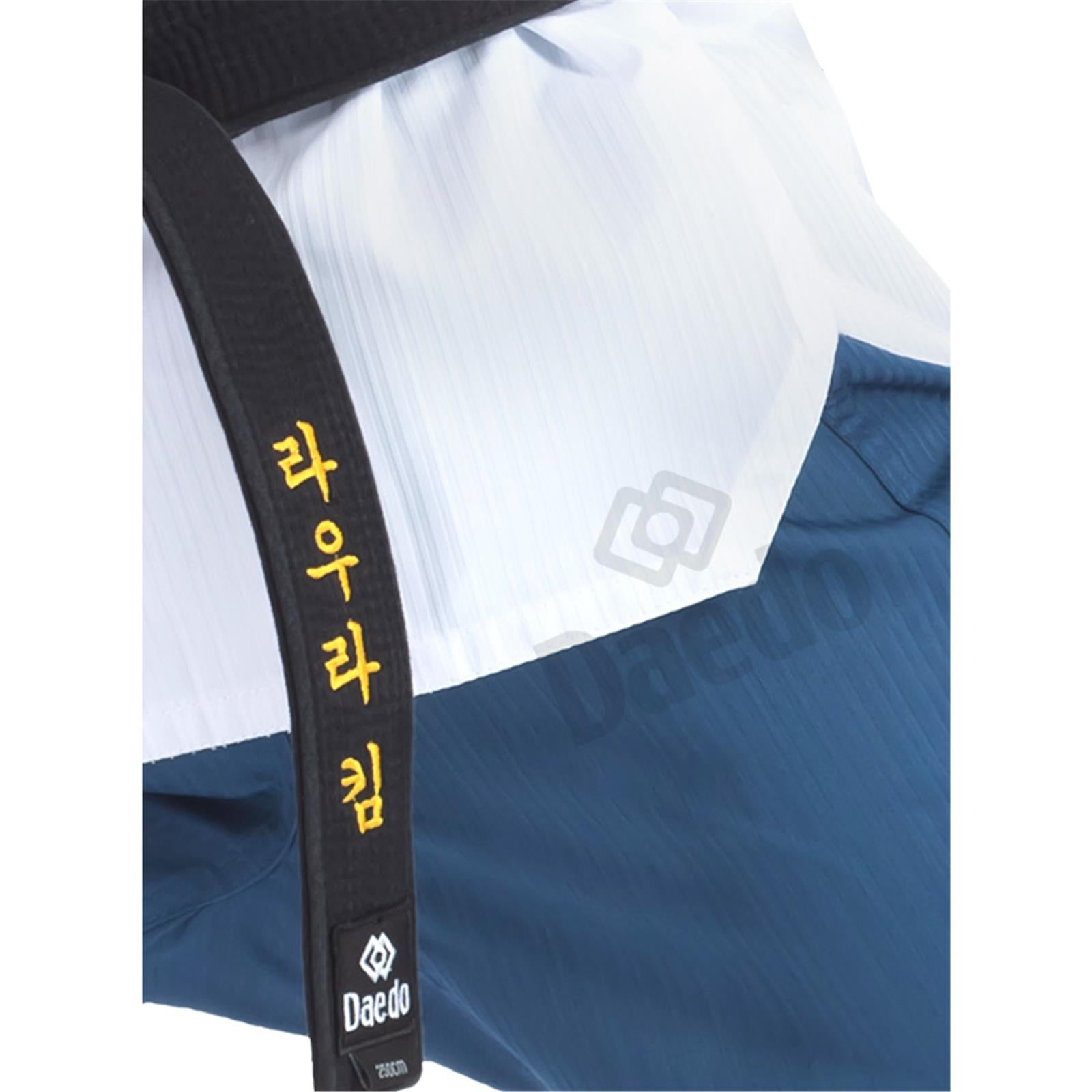 Dobok Poom Donna Bianco-Blu Daedo WT