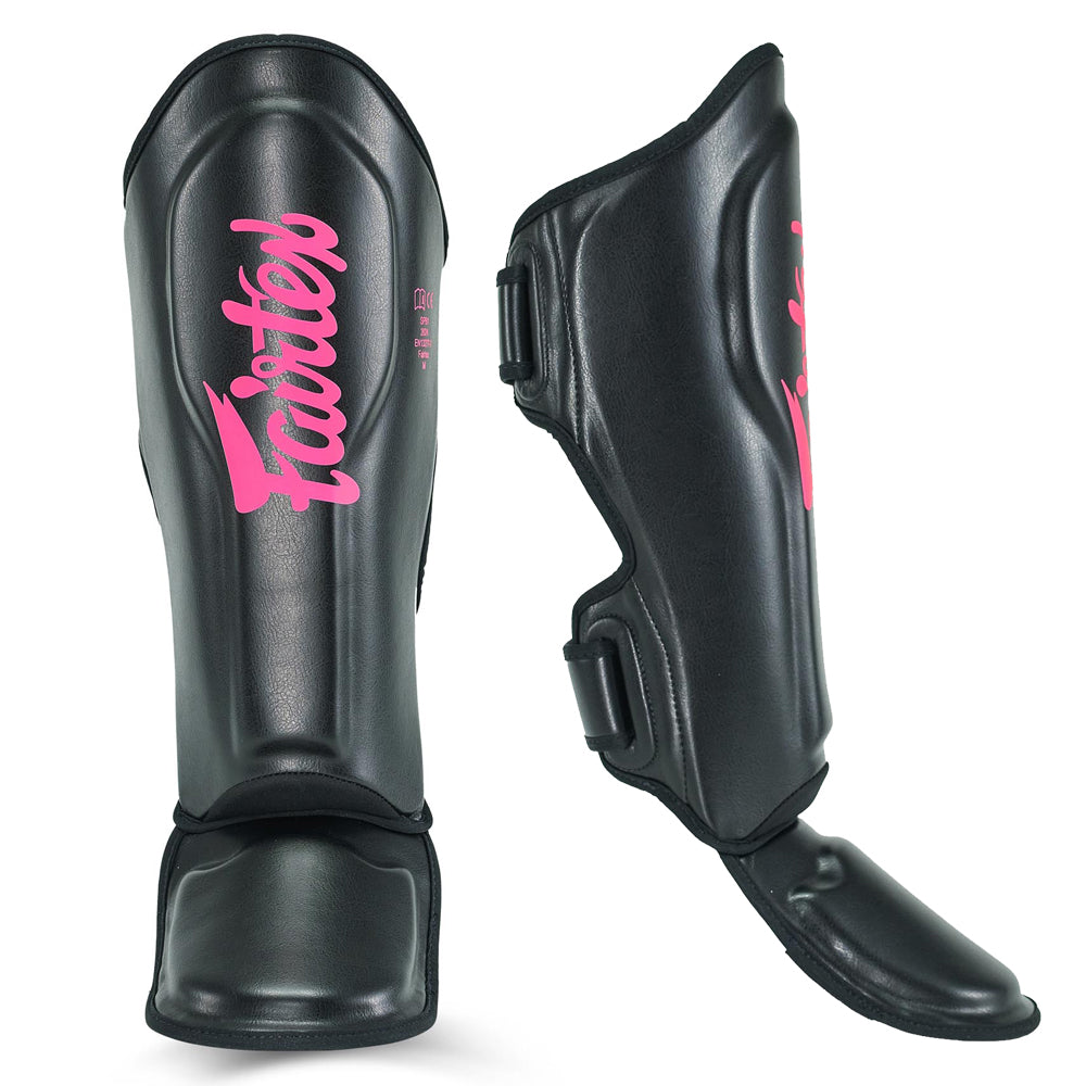 Paratibia FXB Fairtex combinazione Nero e Rosa per combattenti europei