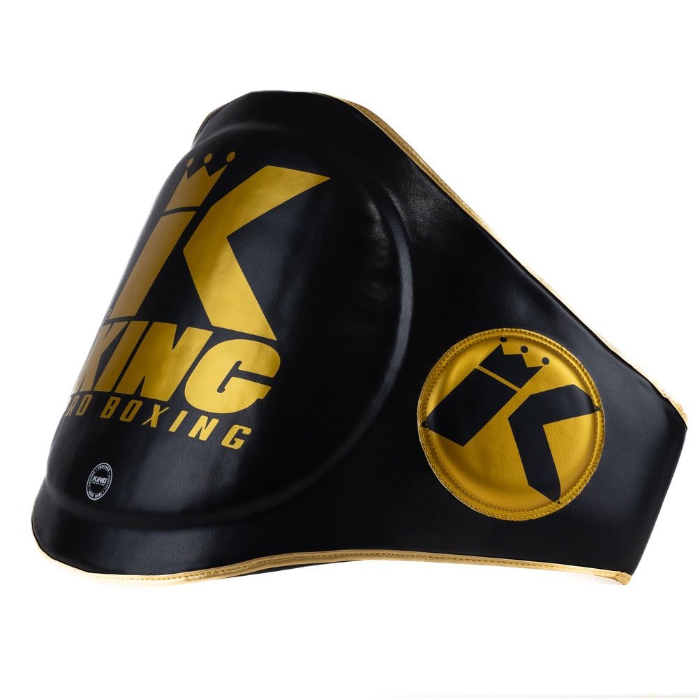 King Pro Boxing černá ochrana břicha pro instruktory se zesíleným polstrováním na bocích