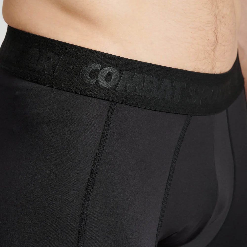 Pantaloncini Compressione Leone DNA | Shorts Aderenti Training Nero Oro