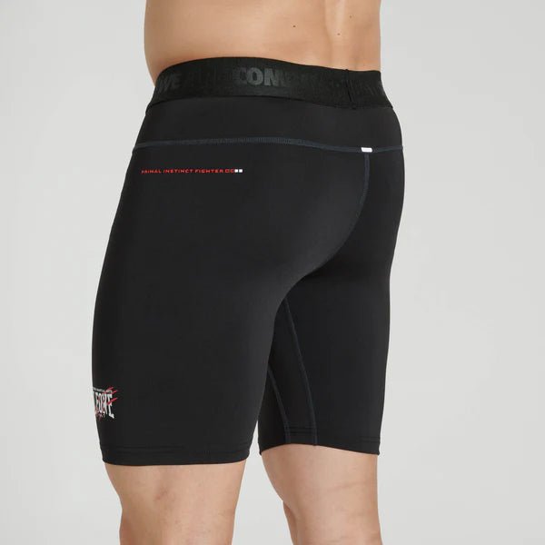 Vue arrière du short de compression noir Leone Primal Instinct