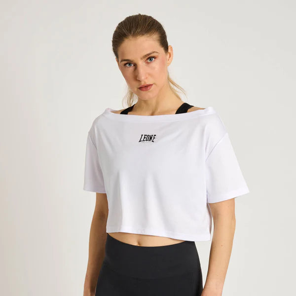 T-Shirt Corta Leone Donna Logo Tecnica