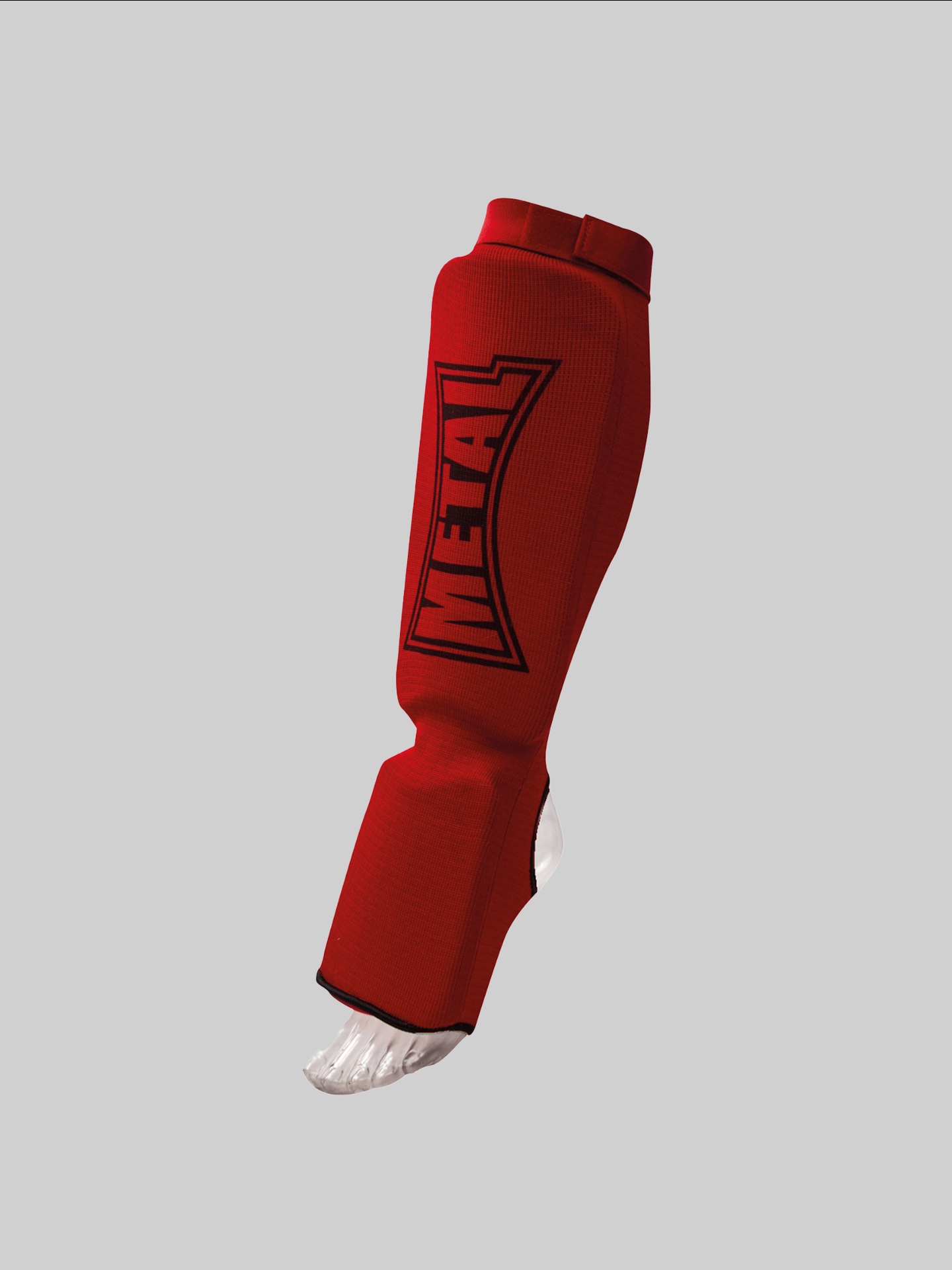 Protège-tibia avec protège-pied en chaussette Metal Boxe en coton