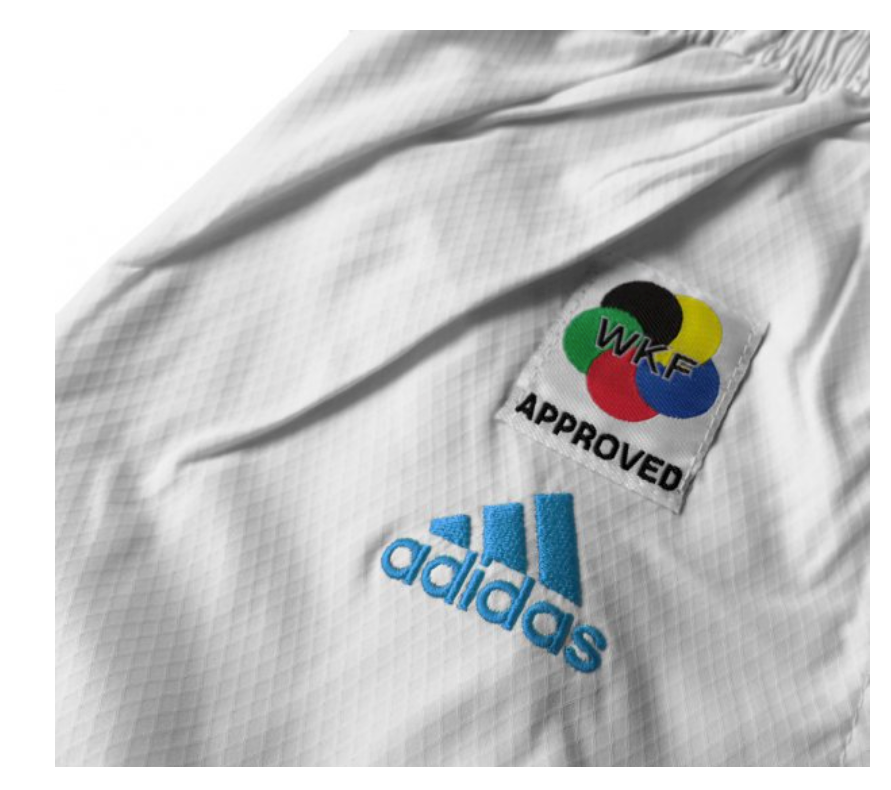 Adidas Adlight Primegreen Karate Gi with Blue Stripes