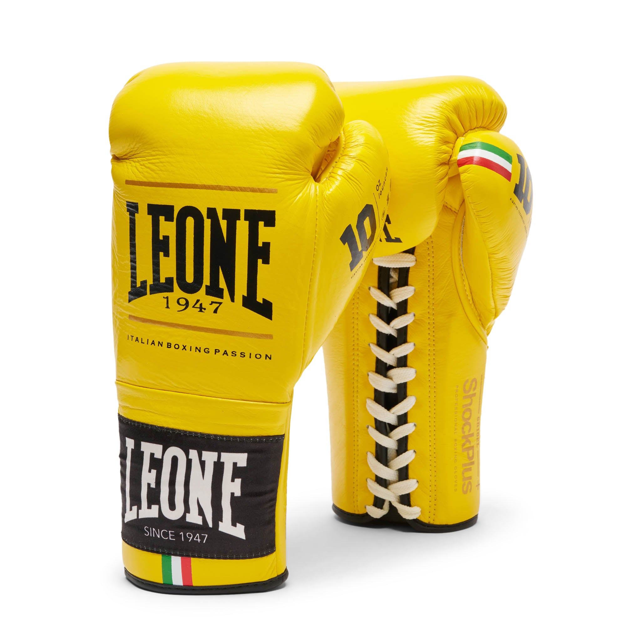 Leone Shock Boxing Plus Lace-Up Gloves