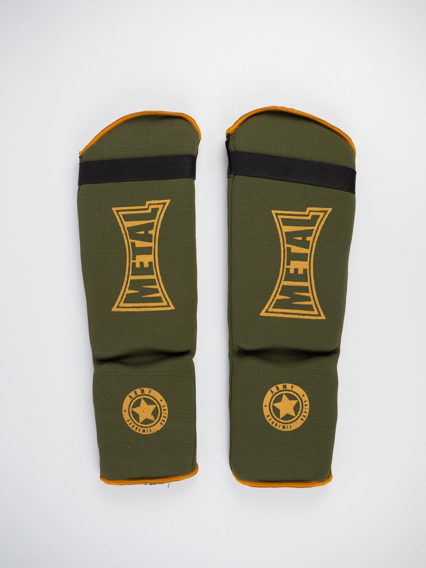Protège-tibia avec protège-pied en chaussette Metal Boxe en coton