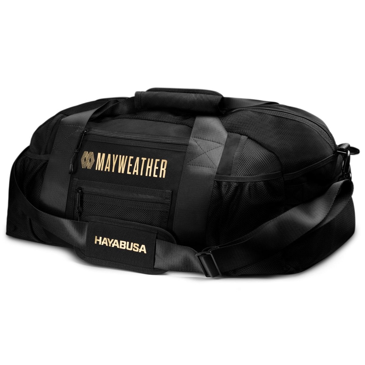 Mayweather Mesh-Sporttasche Schwarz und Gold, Hauptansicht 70L