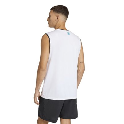 Canotta Wako Kick Light Adidas bianca vista posteriore traspirante