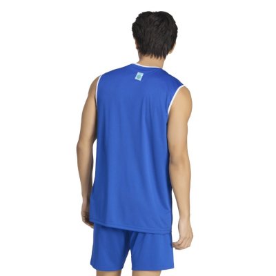 Canotta Wako Kick Light Adidas blu vista posteriore con tecnologia CLIMACOOL