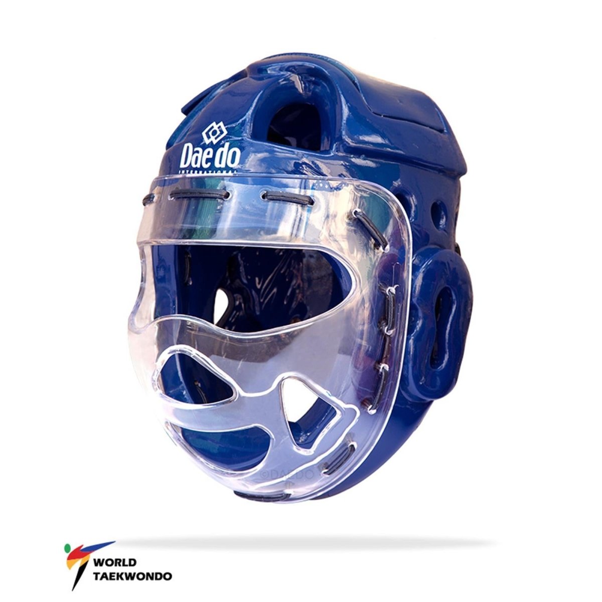 Daedo GEN 3 blauer elektronischer Helm mit WT-zugelassenem Schutzvisier
