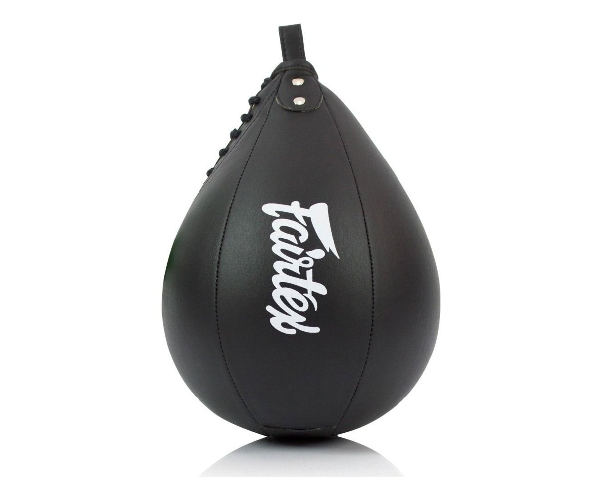 Fairtex SB2 Boxbirne aus schwarzer Mikrofaser für Geschwindigkeit