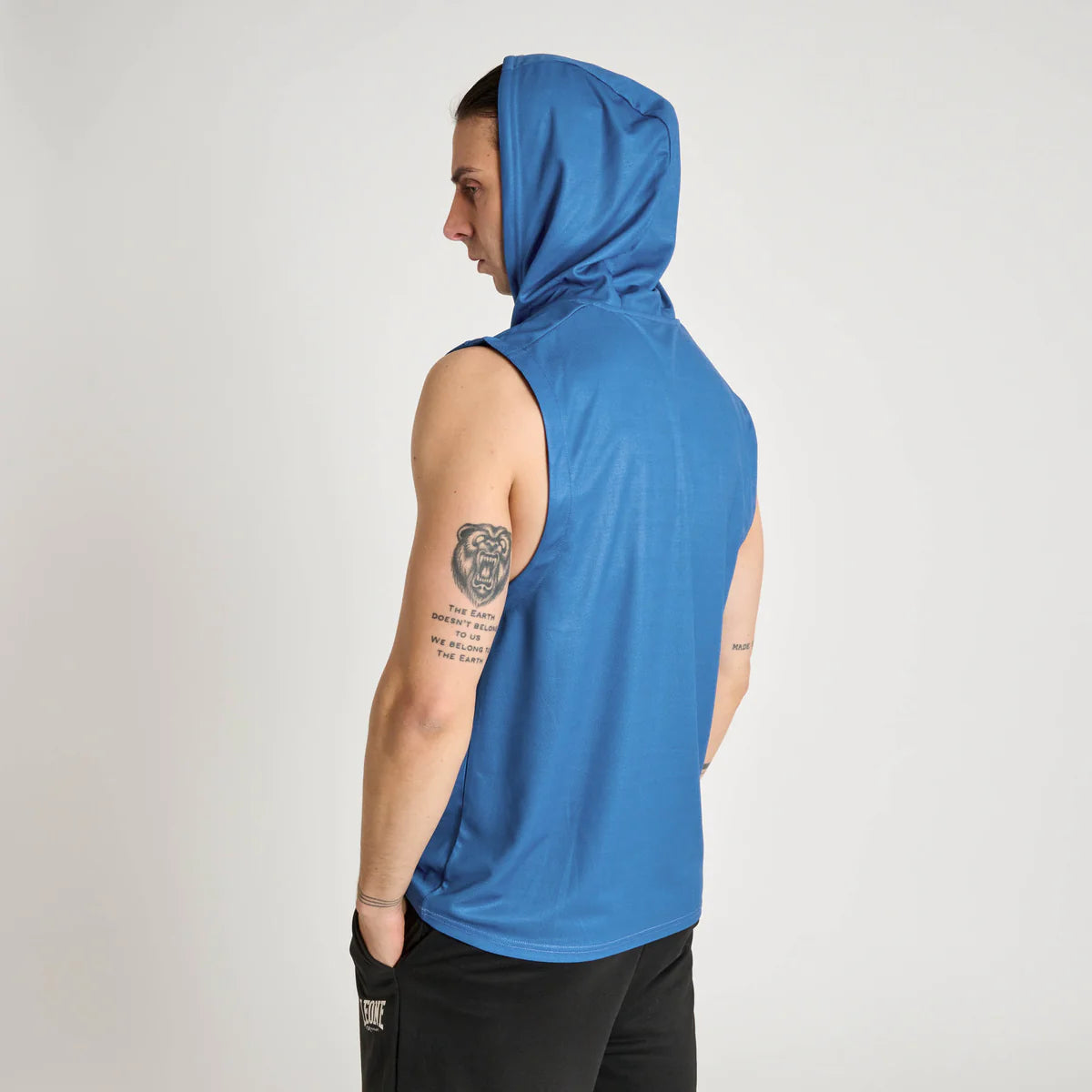 Sleeveless Lion Hoodie with Logo