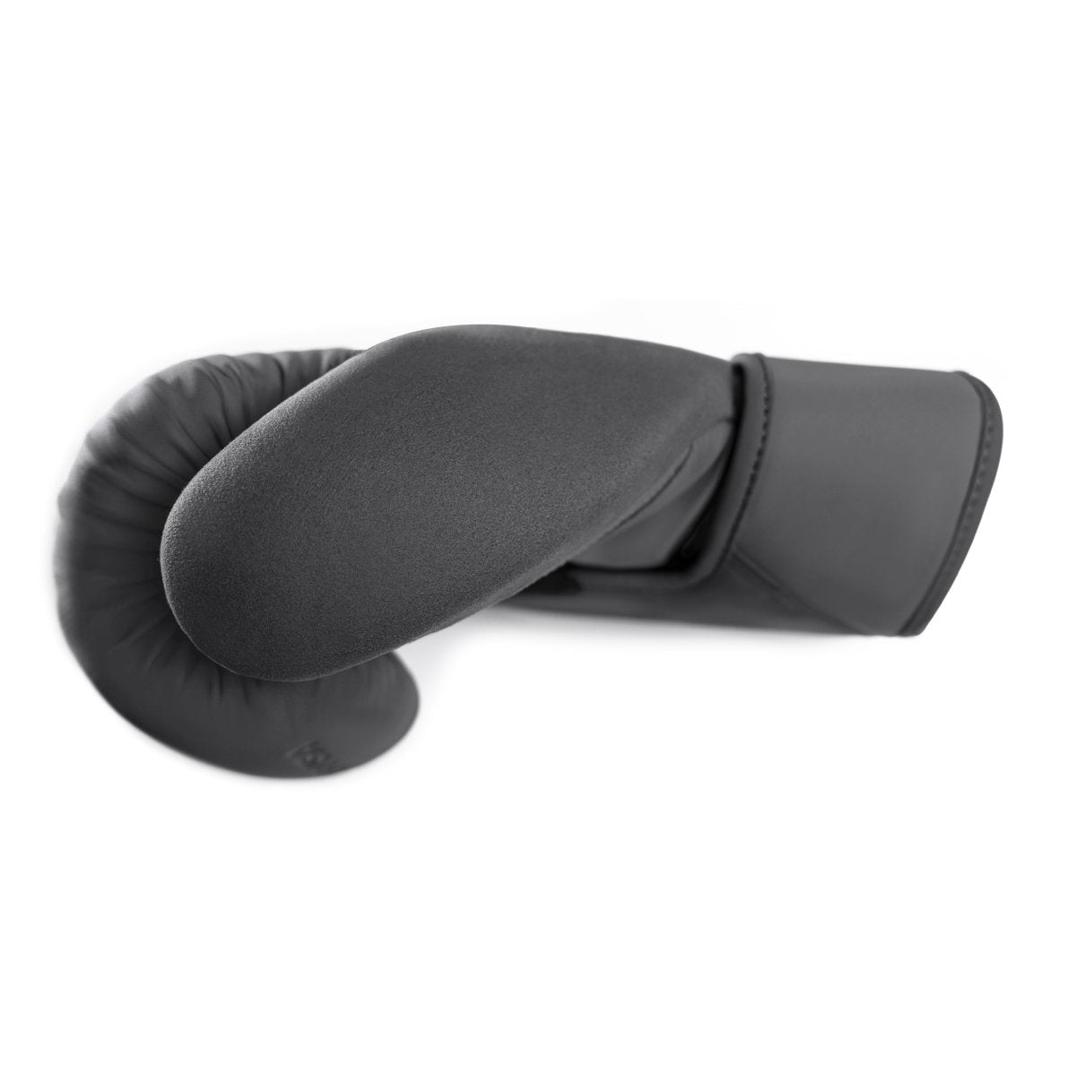 Détail du système de fermeture Dual-X sur les gants de boxe gris Hayabusa T360
